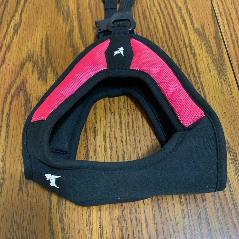 Gooby Pink and Black Dog Harness